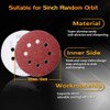 Pack of 100 Random Orbital Sandpaper 125 mm Velcro, 8