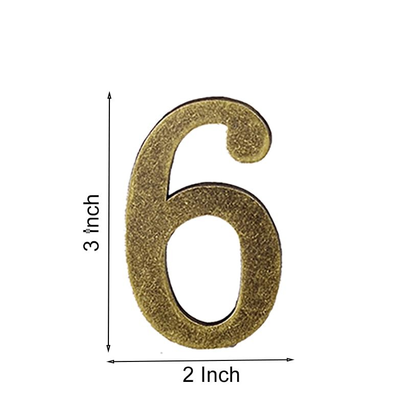 1Pcs 3Inch Metal Mailbox Numbers Solid Zinc Alloy House Numbers