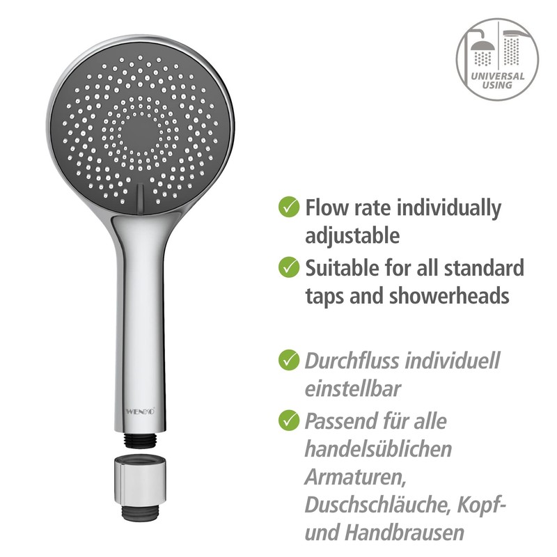 WENKO Water Saver Water-Saving Individually Adjustable Water-Saving Insert for the