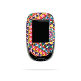 MightySkins Skin Compatible with Accu-Chek Nano - Rainbow Kaleidoscope | Protective, Durable, and Unique Vinyl Decal wrap Cover | Easy to Apply, Remove, and Change Styles | Made in The USA