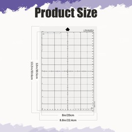 Cowhilan 6 Pack StandardGrip Cutting Mats 8x12 inch for Silhouette Portrait