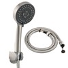 Tecmolog BS144NAF Brushed Nickel Shower Head with 5 Jet Types