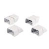 Deckorators Textured White Aluminum Rapid Rail Stair Bracket Kit (4-Pack)