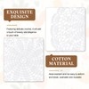 sourcing map 4Pcs Crochet Doilies, 10 Inch Handmade Crochet Table