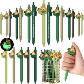 Sayglossy 40 Pcs Christmas Dumpster Fire Gifts Funny Ballpoint Pens Inspirational Black Ink Pens Employee Emotional Support Appreciation Gifts Bulk for Employee Staff Team Christmas Holiday Supplies