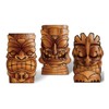 3Pcs 20 in Large Tiki Mask Cardboard Cutouts Plastic Standup