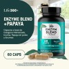Enzimas Digestivas Bromelina Papaína 60 Cápsulas | LIFE360+
