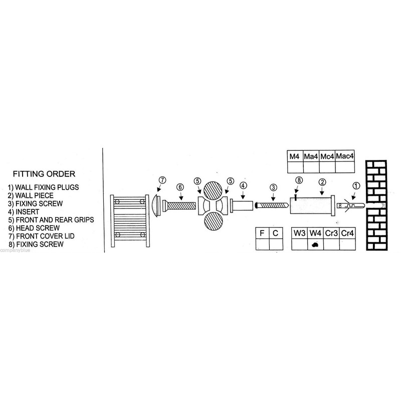 companyblue Brackets for Heated Towel Rail Radiators White Universal Curved
