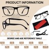 OCCI CHIARI Large Square Reading Glasses for Men 2.0 Strength