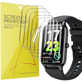 Blueshaweu Compatible for Dyurwa Smart Watch Screen Protector, [6 Pack] Full Coverage TPU Clear Film Compatible for Soudorv P97, Dyurwa P97 1.57” Fitness Tracker Smart Watch (6 Pack)