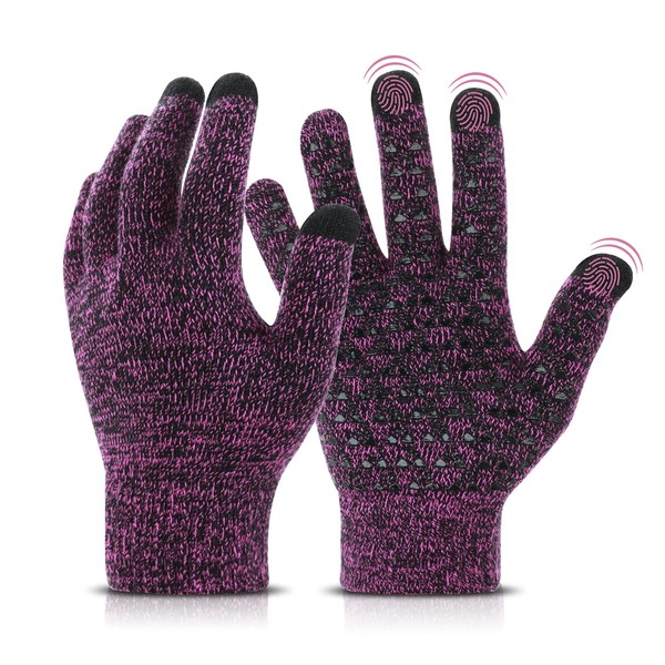 Winter Warm Gloves for Men Women, Lightweight Touch Screen Thermal