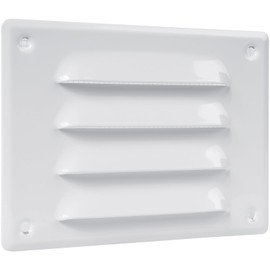 Vent Systems 5.5" x 4" Inch (Overall Dimensions) - White - Air Vent Cover - Metal Air Return Grill with Built-in Protection Mesh - HVAC Vent Duct Cover for Home Improvement