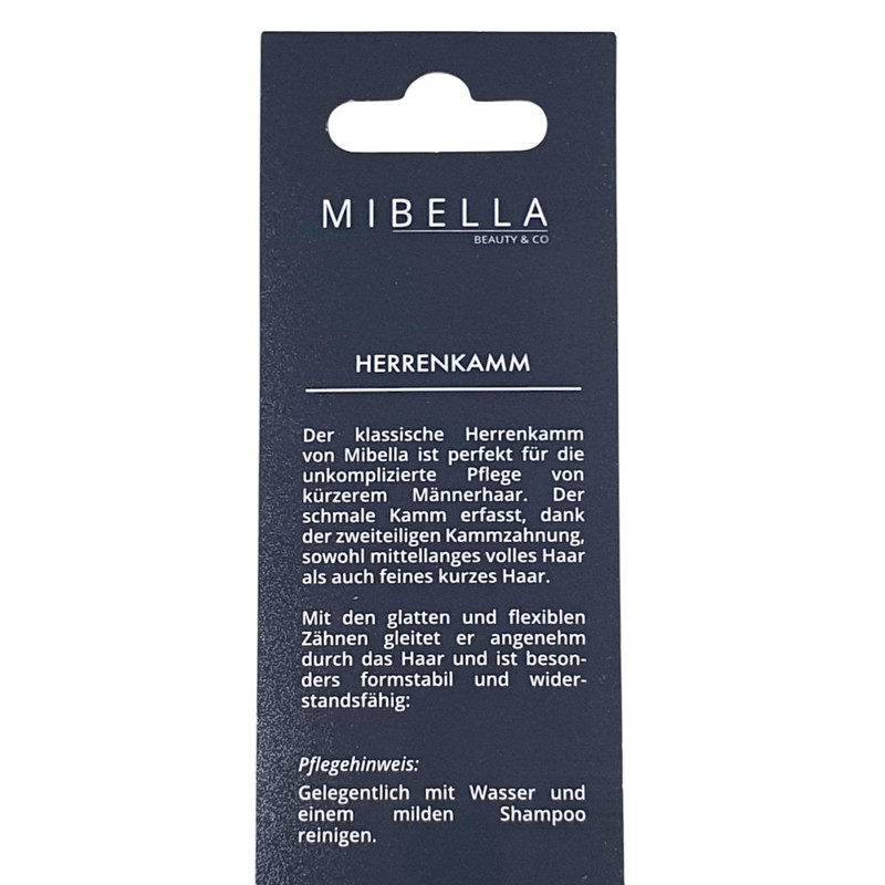 Mibella 2 x men's comb, quality comb, set of 2,