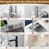 23.6" Kitchen Sink Splash Guard, Instant Dry Faucet Mat for