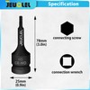 JEUCLEL 5mm Hex Impact Bit Socket, H5 1/2-Inch Impact Drive