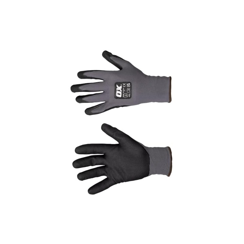 OX Ultra Flexi Nano Foam Nitrile Palm Glove Size 9