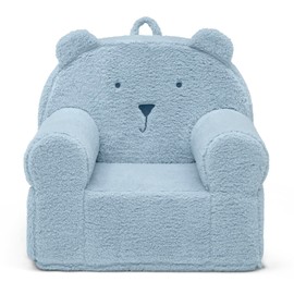 Delta Children babyGap Sherpa Bear Chair - Greenguard Gold Certified, Powder Blue
