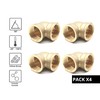 DOJA Barcelona 90° Brass Thread Fitting 1/2 Inch Pack of