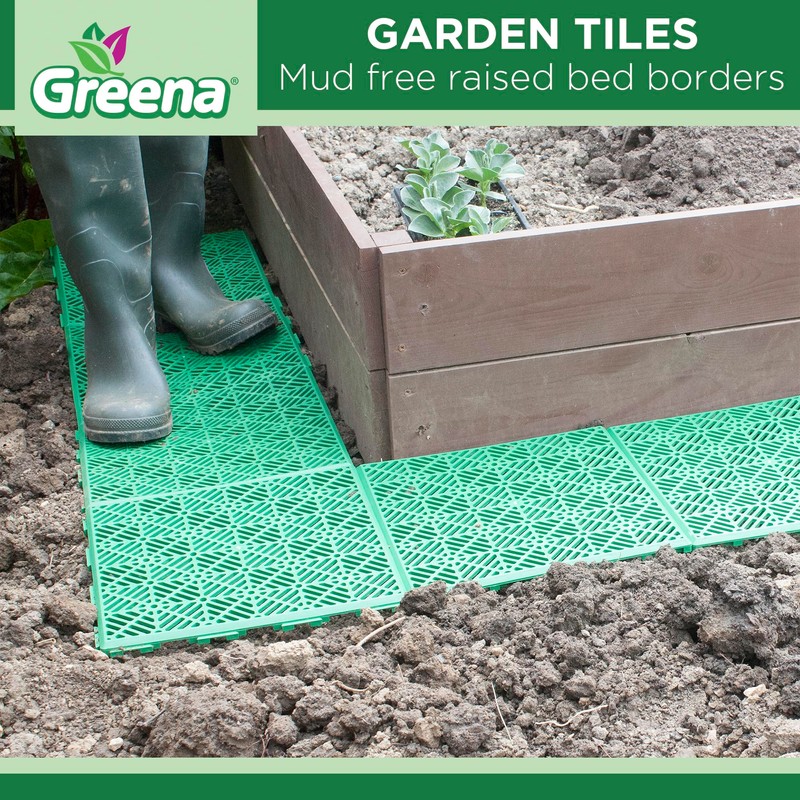 Greena® Garden Tiles - 5 Pack - Creates a path