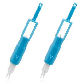 GLADFRESIT Sewing Machine Needle Threader, 2PCS Automatic Sewing Needles Easy Thread Sewing Tool Set for Needle Threaders Sewing Machine