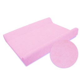 Baby Changing Mat Terry Cover for 70x50 cm Nappy Changer with Raised Edges (Pink)
