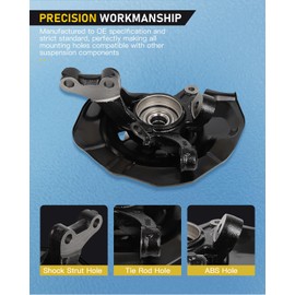 OCPTY Front Steering Knuckle and Hub Assembly for Toyota Sienna 2004-2006 3.3L, for Toyota Sienna 2007-2010 3.5L 698-425 698425