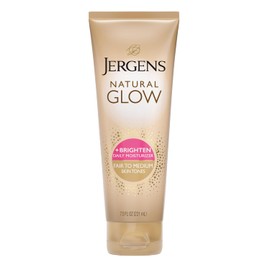 Jergens - Crema hidratante revitalizante de uso diario Natural Glow para tonos de piel claros a medianos de for Unisex, crema hidratante de 7.5 oz