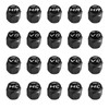 Yamobi Pack of 20 Car Valve Caps with Labelling, Bicycle
