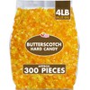 Butterscotch Hard Candy - 4 Pounds - Individually Wrapped Butter Scotch Candies - Yellow Candy - Butterscotch Discs Buttons - Bulk Candy