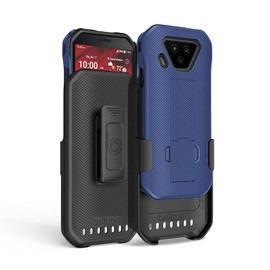 BELTRON DuraForce Ultra 5G UW Case with Clip, Heavy Duty Case with Swivel Belt Clip for Kyocera DuraForce Ultra 5G E7110 (Verizon) Features: Secure Fit & Built-in Kickstand (Blue)