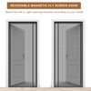 Side Opening Magnetic Fly Screens for Doors 85x195 cm Fiberglass,Heavy