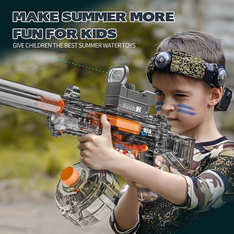Automatic Electric Water Gun with LED Effects, Water Suction Powerful