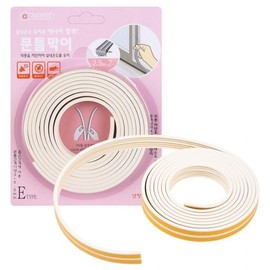 Door Weather Stripping Seal - E-Type 2.5M Double Line Random Color Draft Blocker Seal 2ea