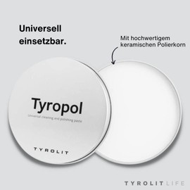 Tyrolit Tyropol 34269325 Universal Cleaning and Polishing Paste, Polishing Grain, White, 100 g