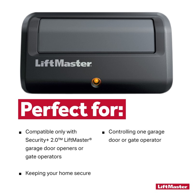 LiftMaster 891LM Security+ 2.0 1-Button Gate Operator Remote Control with