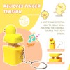 TaimeiMao Duck Fidget Keychain, Duckeys Quacking Fidget Toy, Quacking Duck