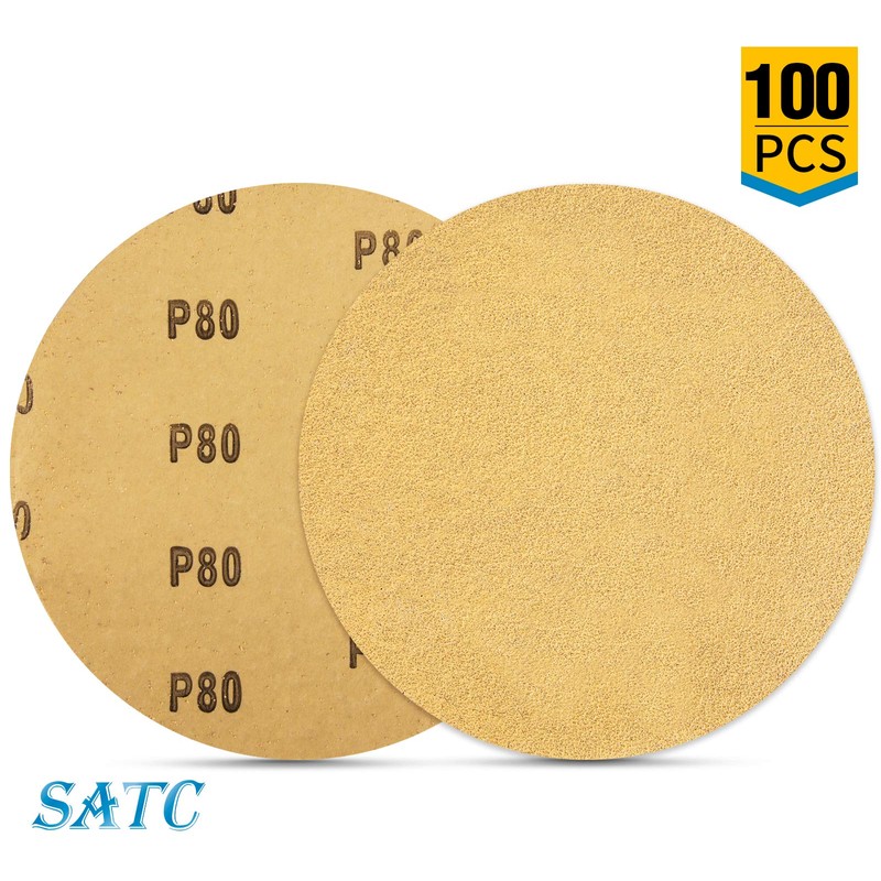 S SATC 100 PCS PSA Sanding Discs 6 Inch Adhesive