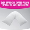 SYSN V Shaped Luxury Support Pillow Orthopaedic Maternity Extra Filled