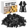 Hoolerry 100 Pcs Snap Rebar Chairs Plastic Heavy Duty Spacer