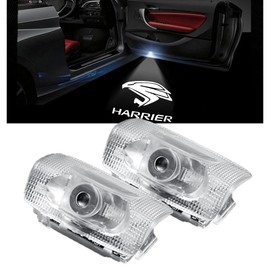 Ltsplay 80 Series Harrier 30 Series 60 Series Curtain Lamp Fade Resistant Car Curtain Light Door Welcome Light Logo Projection HD Door Lamp with Angle Adjustable Function Set of 2 for (Harrier 01)
