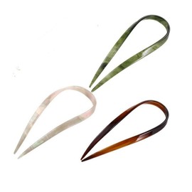 Acetate Hair Sticks Simple Vintage U Shape Hair Sticks Handmade Chinese Style Hair Chopsticks Hairpins Hair Accessories for Women Girls