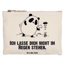 Mr. & Mrs. Panda Easy & Peasy Make-Up Bag, White, Hand Drawn