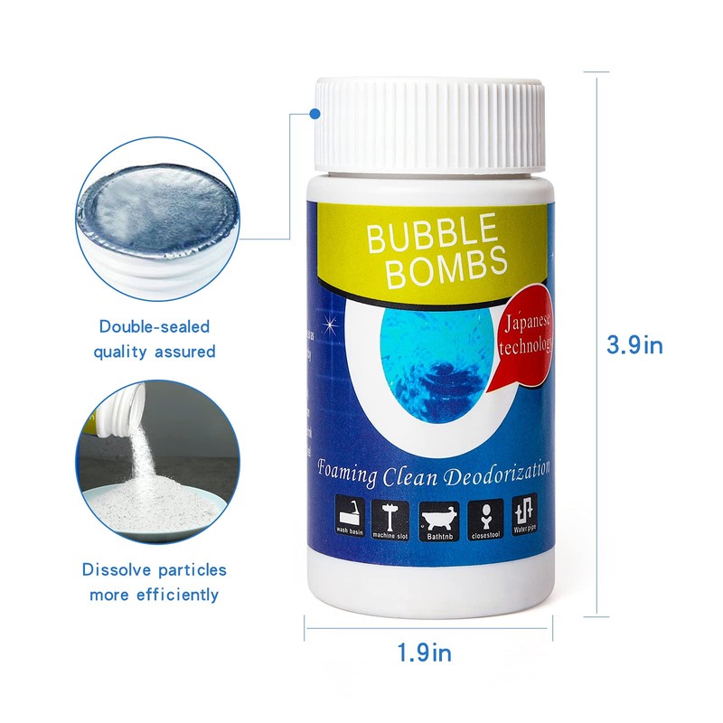 4pcs Bubble Bombs Drain Cleaner, Quick Dredge Pipeline, Powerful Sink