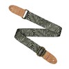 Cascha Vegan Guitar Strap with Leaf Pattern, Polyester with Cork