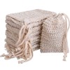 BBTO 10 Pack Exfoliating Natural Sisal Soap Bag Pouch Soap