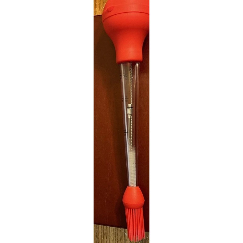 Unbranded BPA Free Turkey Baster with Basting Brush - Silicone