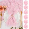 50 Pack Pink Cheesecloth Napkins 20x20 Inch Cloth Napkins Bulk