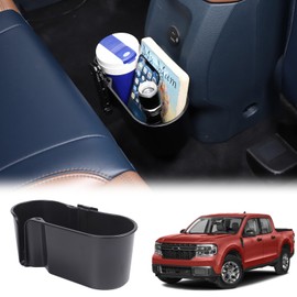 Daeiclru Rear Cup Holder Expander Organizer Compatible with Ford Maverick 2022-2024, Rear Seat Expansion Storage Box Car Drink Holder Cup Holder Insert Removable FITS Slot Accessories