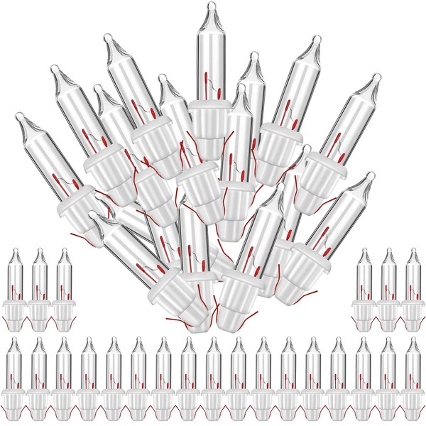 Mudder 100 Pieces 2.5V Replacement Christmas Tree Light Bulbs 50/100/150/200