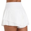 Sunzel Womens High‑Waist Double‑Layer Skort with 2 Inner‑Shorts Pockets Moisture‑Wicking